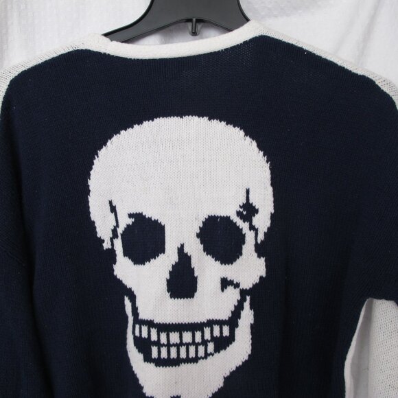 Skull Cashmere Two-Tone Sweater - Picture 8 of 9